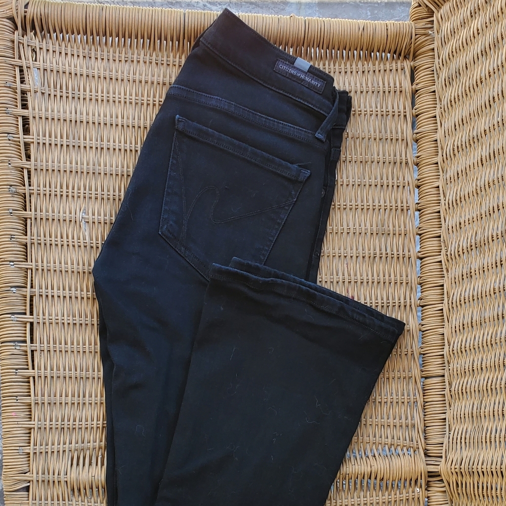 Citizens of humanity black jeans, Emannuelle slim boot, size 26